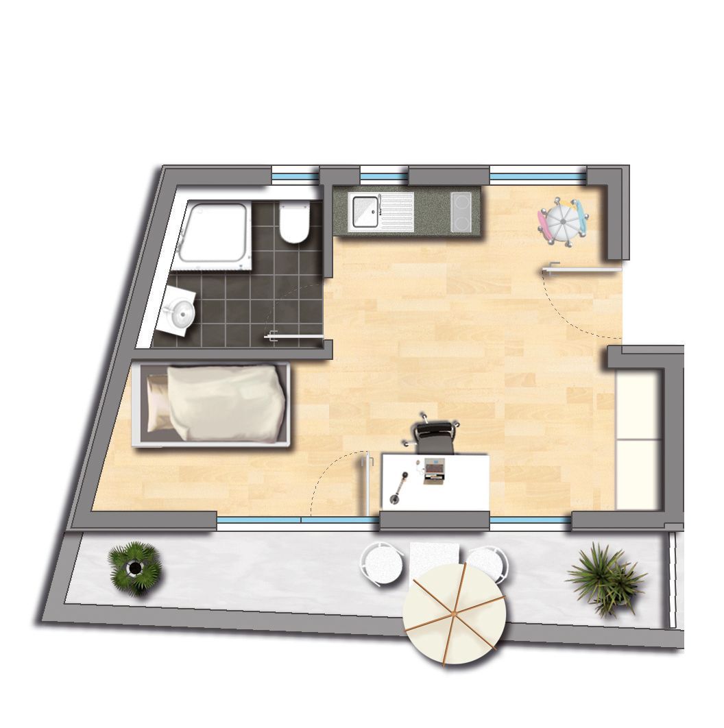 Grundriss WE 26