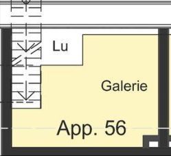 Grundriss mit Appartements