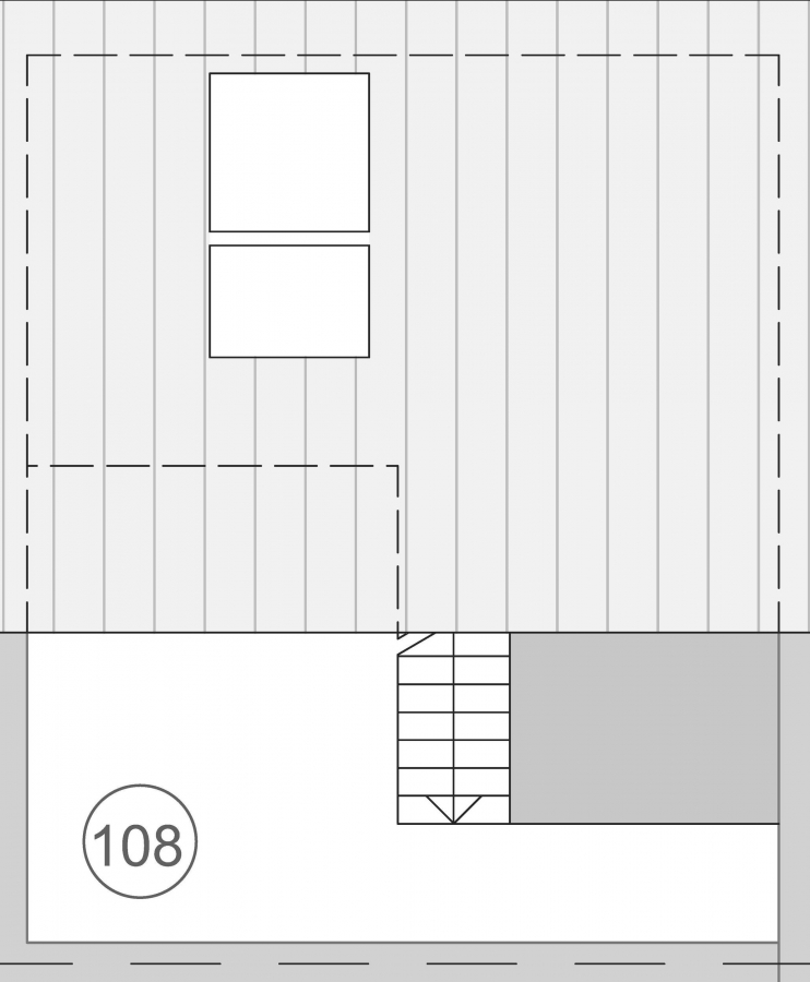 Grundriss Raum 108 - Charmante Maisonette-Wohnung in Uni Nähe