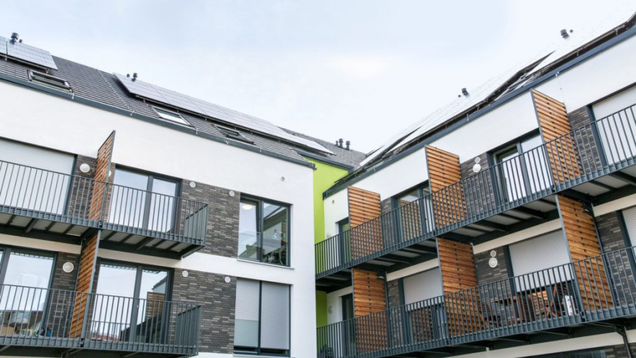 Moderne Balkone am Campo V - Nur für Studierende: Moderne Maisonette-Wohnung in Stgt-Vaihingen