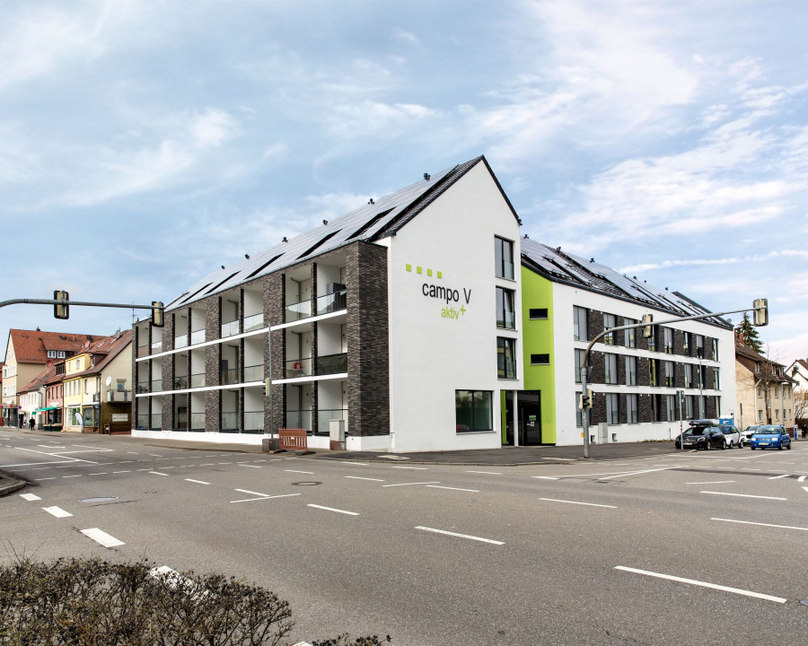 Campo V Gebäudeansicht - Studentenwohnung mit Terrasse