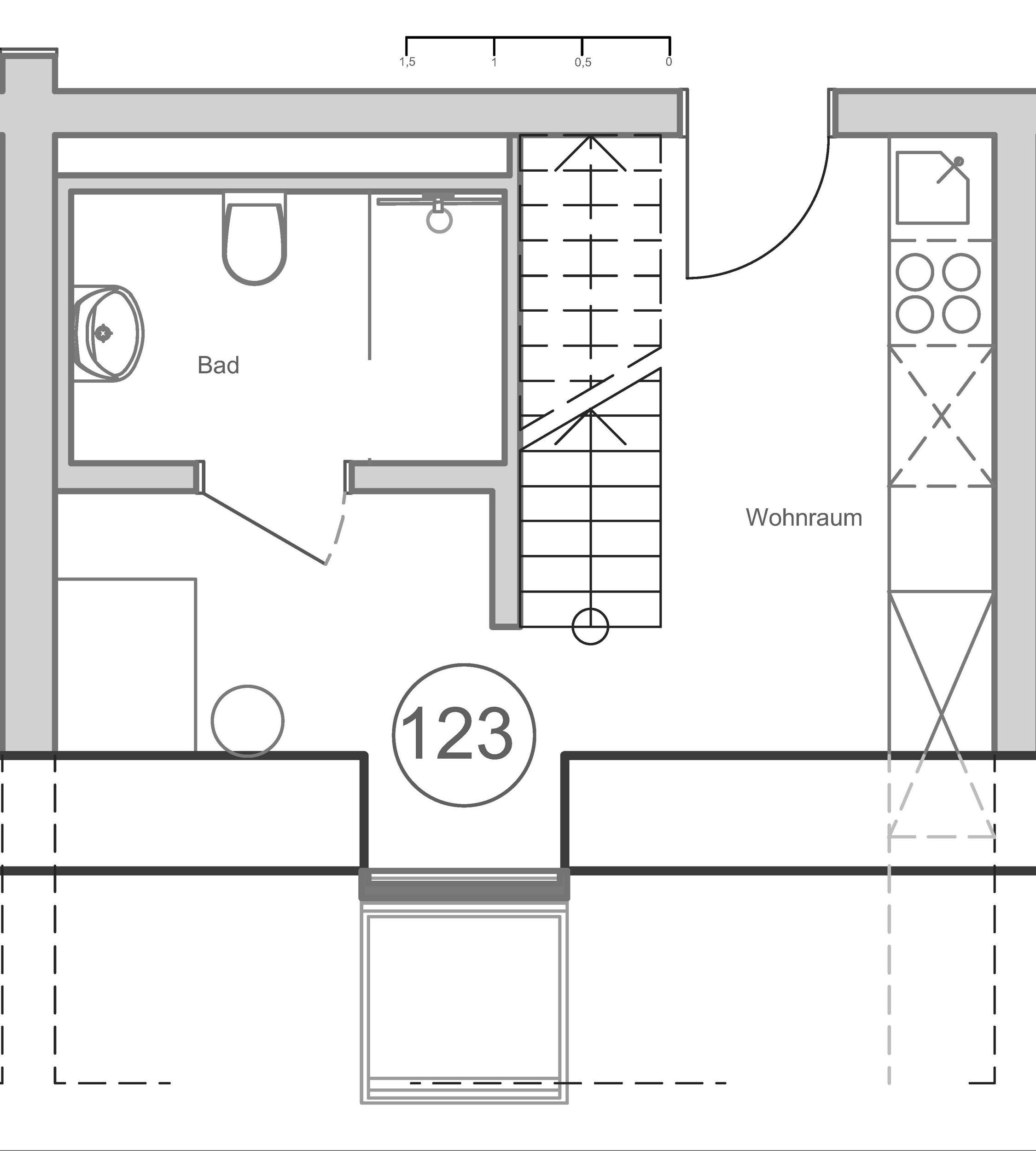 Grundriss Wohnung 123